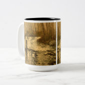 Fliegen-Fischer Zweifarbige Tasse (Vorderseite Links)