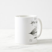 Fliegen-Fischereiausrüstung coffe Tasse Geschenk (VorderseiteRechts)