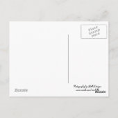 Fliegen-Flaggen und Kanus Postkarte (Rückseite)