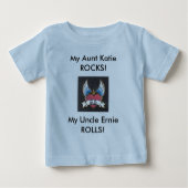 Fliegen-Fliege G.G., mein Onkel Ernie ROLLS! , Baby T-shirt (Vorderseite)