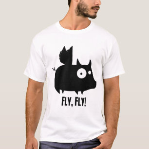 Fliegen-Fliege Piggy T-Shirt