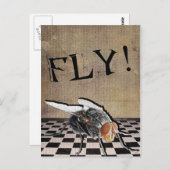 Fliegen! Fliegen! Fliegen! Postkarte (Vorne/Hinten)