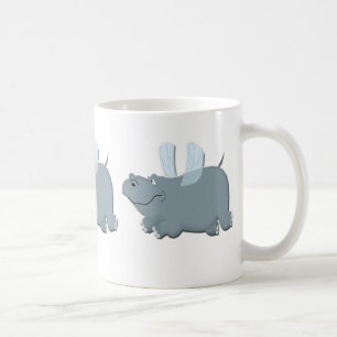 Fliegen-Flusspferd Kaffeetasse