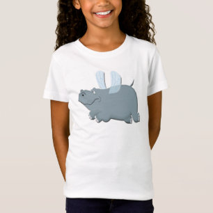 Fliegen-Flusspferd T-Shirt