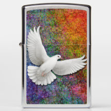 Fliegen-Friedenstaube Zippo Feuerzeug