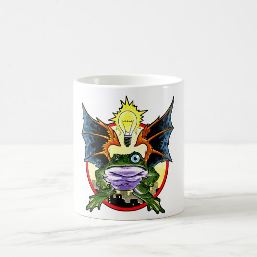 Fliegen-Frosch-Tasse Kaffeetasse (Mittel)