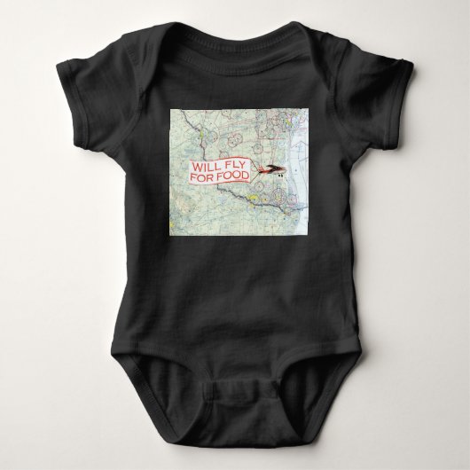 Fliegen für Baby Bodysuit Strampler (Vorderseite)