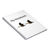 Fliegen-Gans-Notizbuch Notizblock (Rechte Seite)