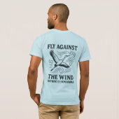 Fliegen gegen das Winddesign T-Shirt (Schwarz voll)