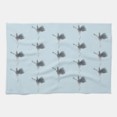 Fliegen-Graureiher-Muster Geschirrtuch (Horizontal)