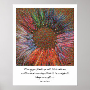 Fliegen-Halo-Montage-Plakat Poster