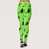 Fliegen-Hexe-Limone grüne Leggings (Rückseite)