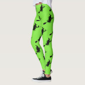 Fliegen-Hexe-Limone grüne Leggings (Links)