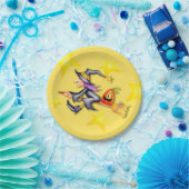 Fliegen-Hexe Pappteller (Party)