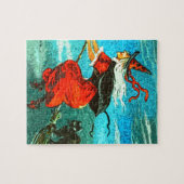 Fliegen-Hexe Puzzle (Horizontal)