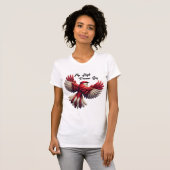 Fliegen hoch, Traum groß - Inspiration Red Bird T-Shirt (Vorne ganz)