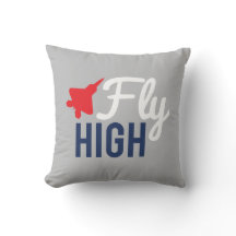 Fliegen-hohes Flugzeug-Wurfs-Kissen