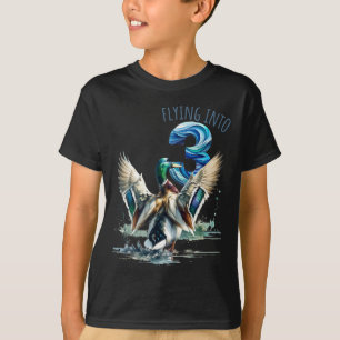 Fliegen in 3 Entenjagd 3. Geburtstagsfeier 3 Jah T-Shirt