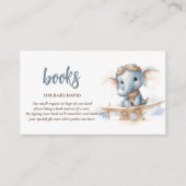 Fliegen in Adorable Bliss: Elephant Watercolor Bab Begleitkarte (Vorderseite)