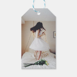 Fliegen in der Luft Fairy Tale Foto Geschenktasten Geschenkanhänger