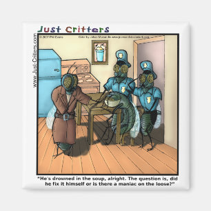 Fliegen in der Suppe Magnet