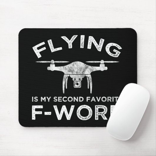 Fliegen ist mein zweitliebstes F-Word Mousepad (Mit Mouse)