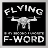 Fliegen ist mein zweitliebstes F-Word Poster (Vorne)