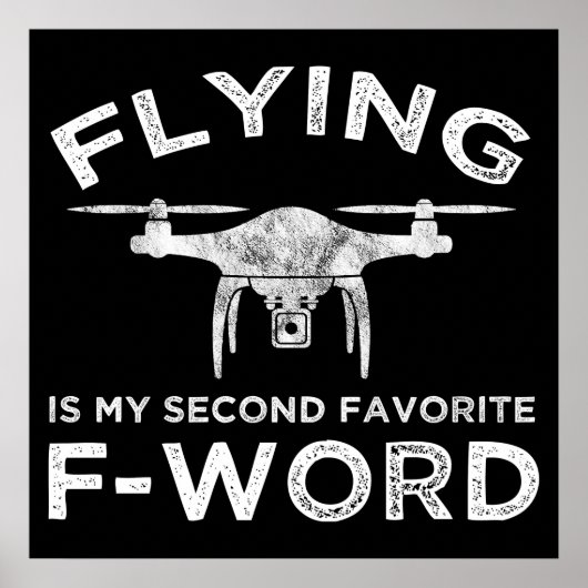 Fliegen ist mein zweitliebstes F-Word Poster (Vorne)