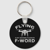 Fliegen ist mein zweitliebstes F-Word Schlüsselanhänger (Vorderseite)