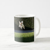 Fliegen-Jack-Russell-Tasse Kaffeetasse (VorderseiteRechts)