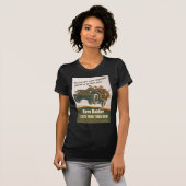 Fliegen-Jeep-Plakat T-Shirt (Vorne ganz)