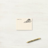 Fliegen-Kaffee Latte Getränk oder Tee-Zeit Post-it Klebezettel (Auf Schreibtisch)