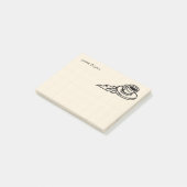 Fliegen-Kaffee Latte Getränk oder Tee-Zeit Post-it Klebezettel (angewinkelt)