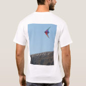 Fliegen-Kaliko (Front) T-Shirt (Rückseite)