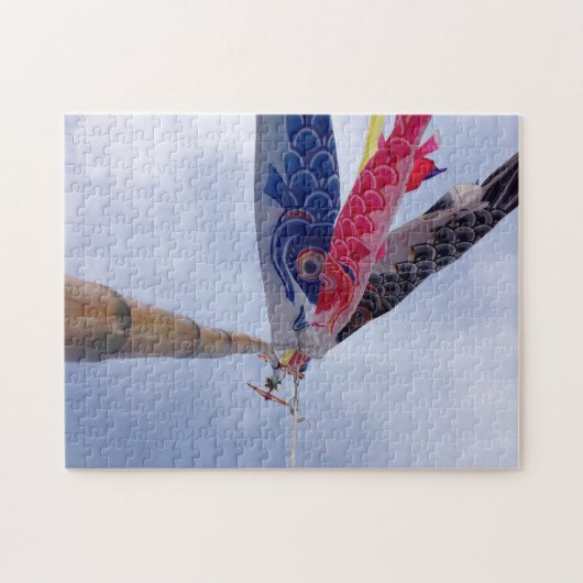 Fliegen-Karpfen Puzzle (Horizontal)