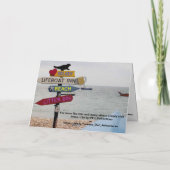 Fliegen Karte (Rückseite)