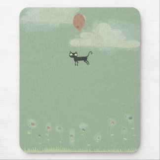 Fliegen-Katze Mousepad