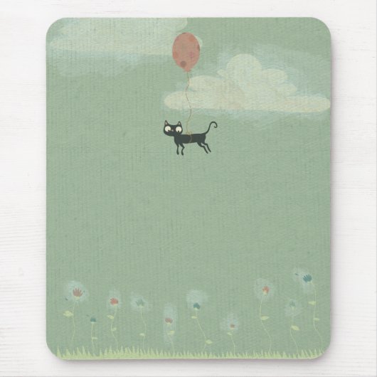 Fliegen-Katze Mousepad (Vorne)