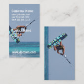 Fliegen Kitesurfer Visitenkarte (Vorne/Hinten)