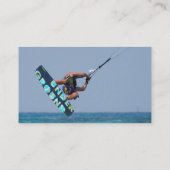 Fliegen Kitesurfer Visitenkarte (Rückseite)