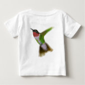 Fliegen-Kolibri Baby T-shirt (Rückseite)