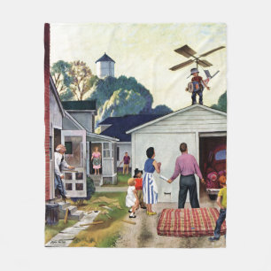 Fliegen lernen fleecedecke