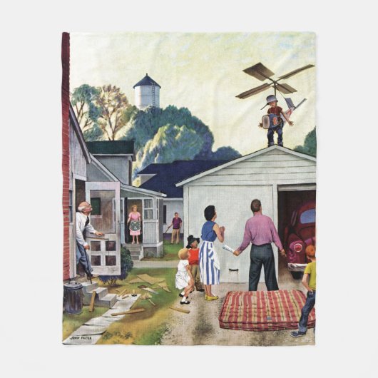 Fliegen lernen fleecedecke (Vorderseite)