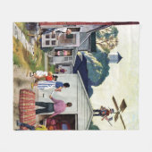 Fliegen lernen fleecedecke (Vorderseite (Horizontal))