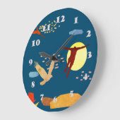 Fliegen lernen große wanduhr (Winkel)