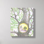 Fliegen lernen leinwanddruck (Vorderseite)