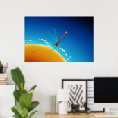 Fliegen lernen poster (Heimbüro)