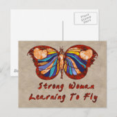 Fliegen lernen postkarte (Vorne/Hinten)