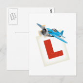 Fliegen lernen postkarte (Vorne/Hinten)