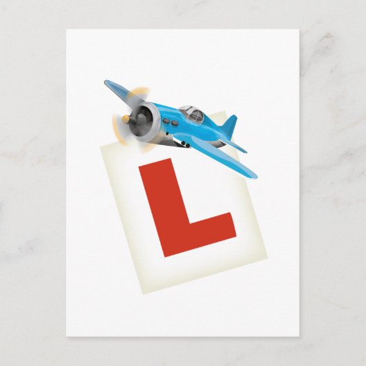 Fliegen lernen postkarte (Vorderseite)